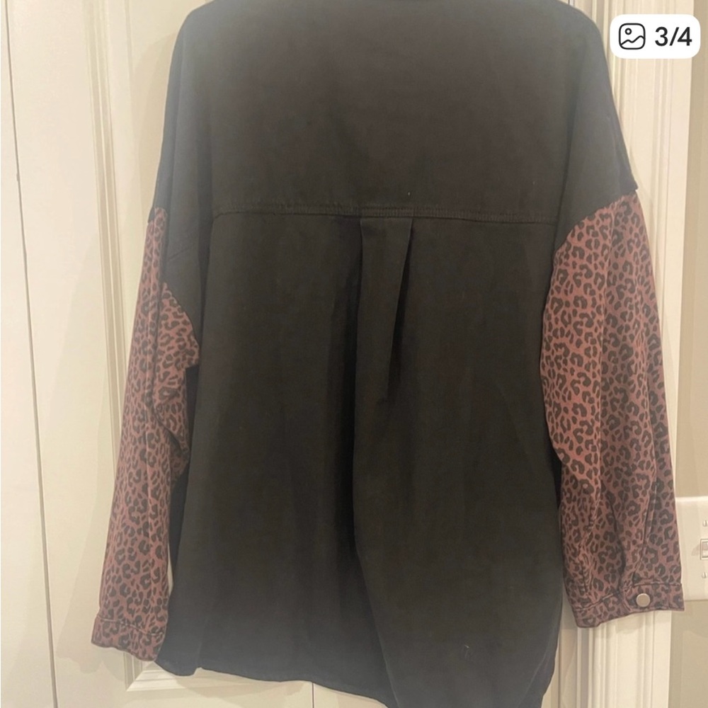 Denim Shacket Jacket - image 3